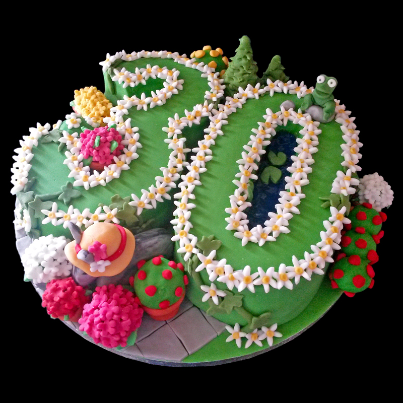 30th Anniversary Garden Cake