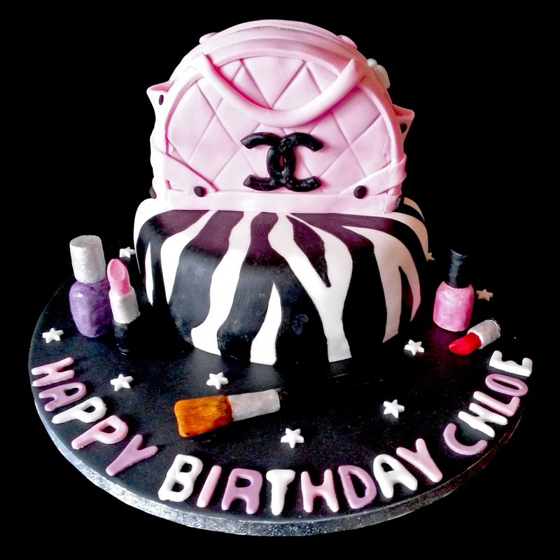 Pamper Cake with Chanel Bag and Make Up